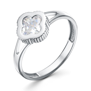 Кольцо из серебра 925 пробы с фианитом SALAKATOV 411-10-923