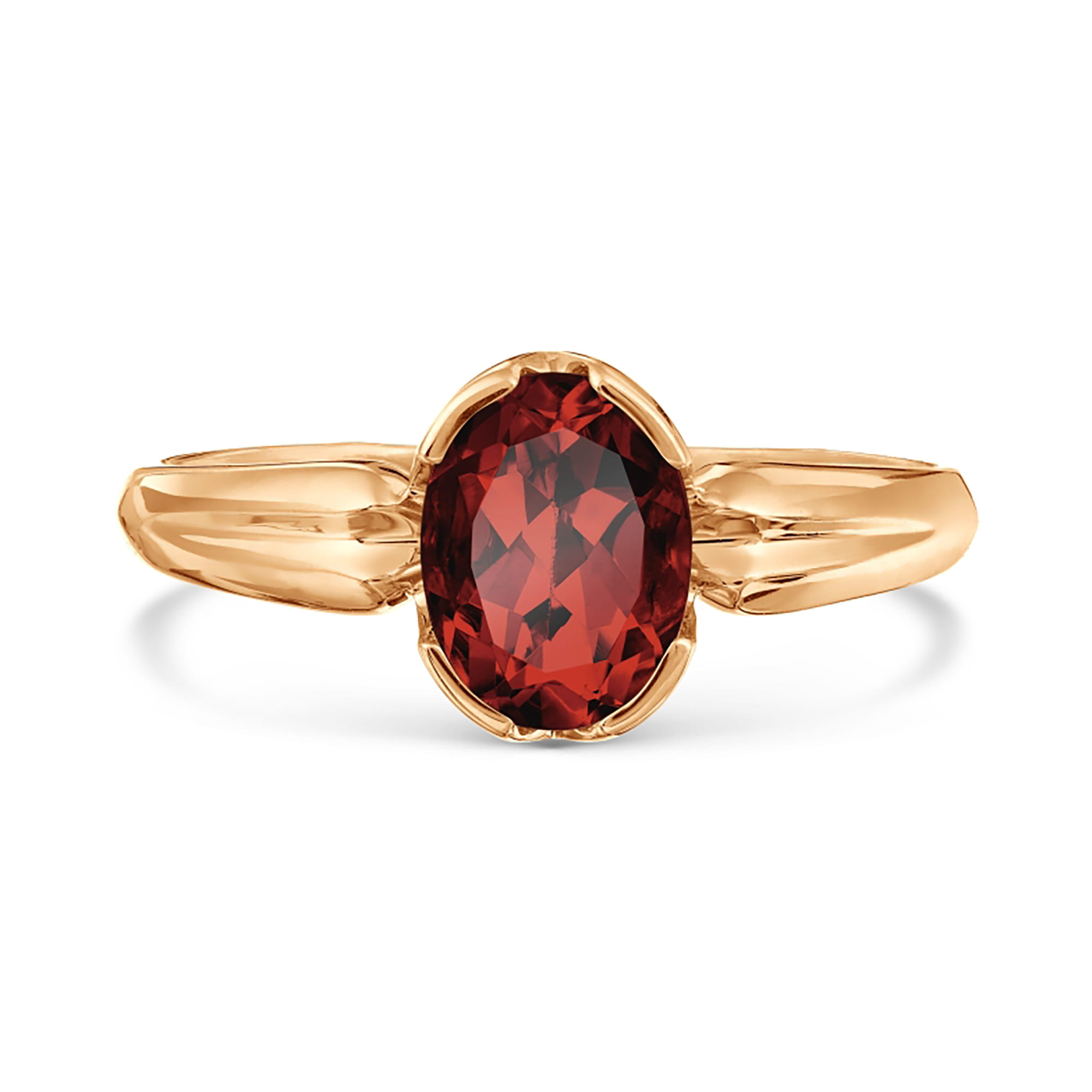 Кольцо из золота 585 пробы с гранатом KARATOV Т10101А331 