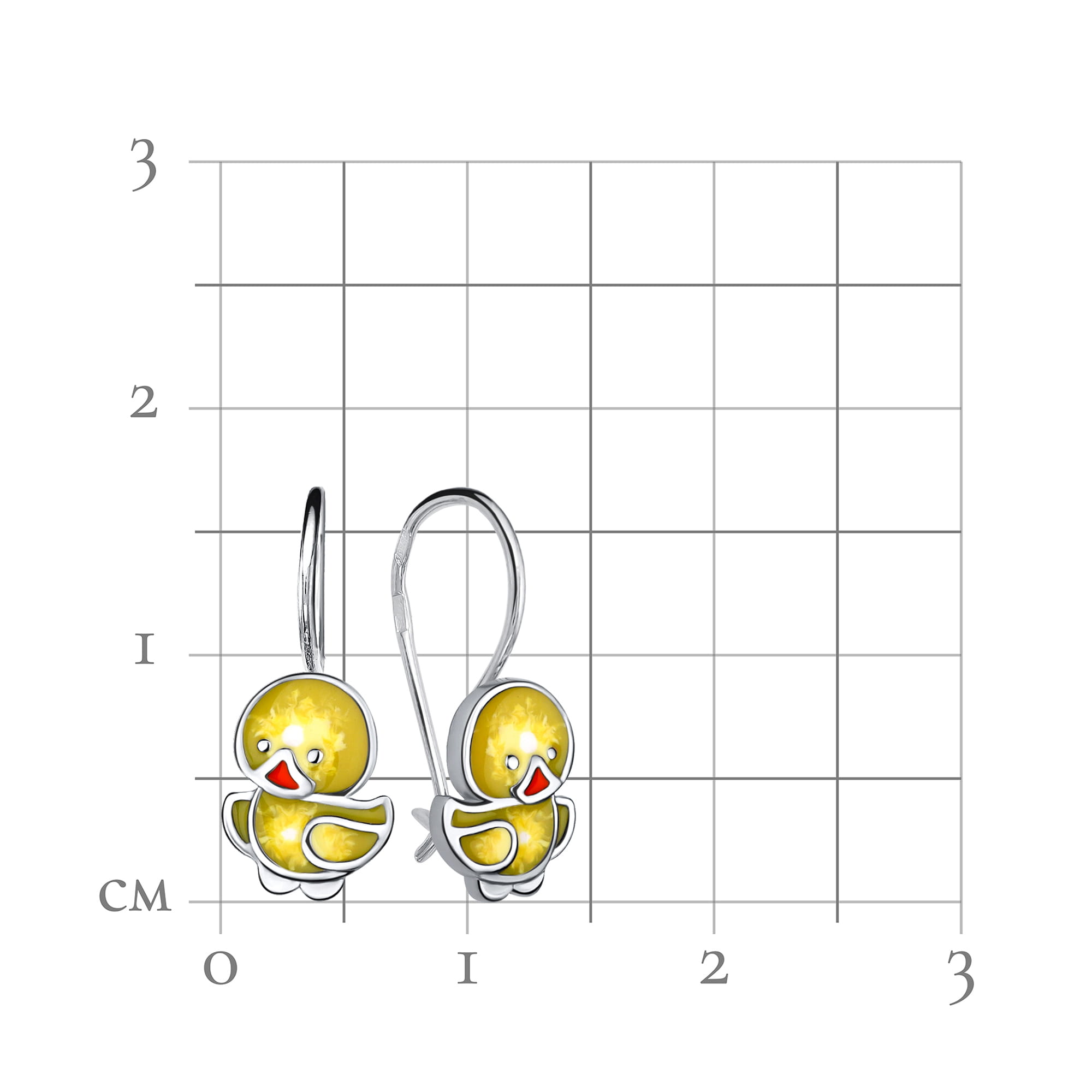 Серьги из серебра 925 пробы с эмалью TALANT 13-79-0000-27974 Серебро 925 пр.