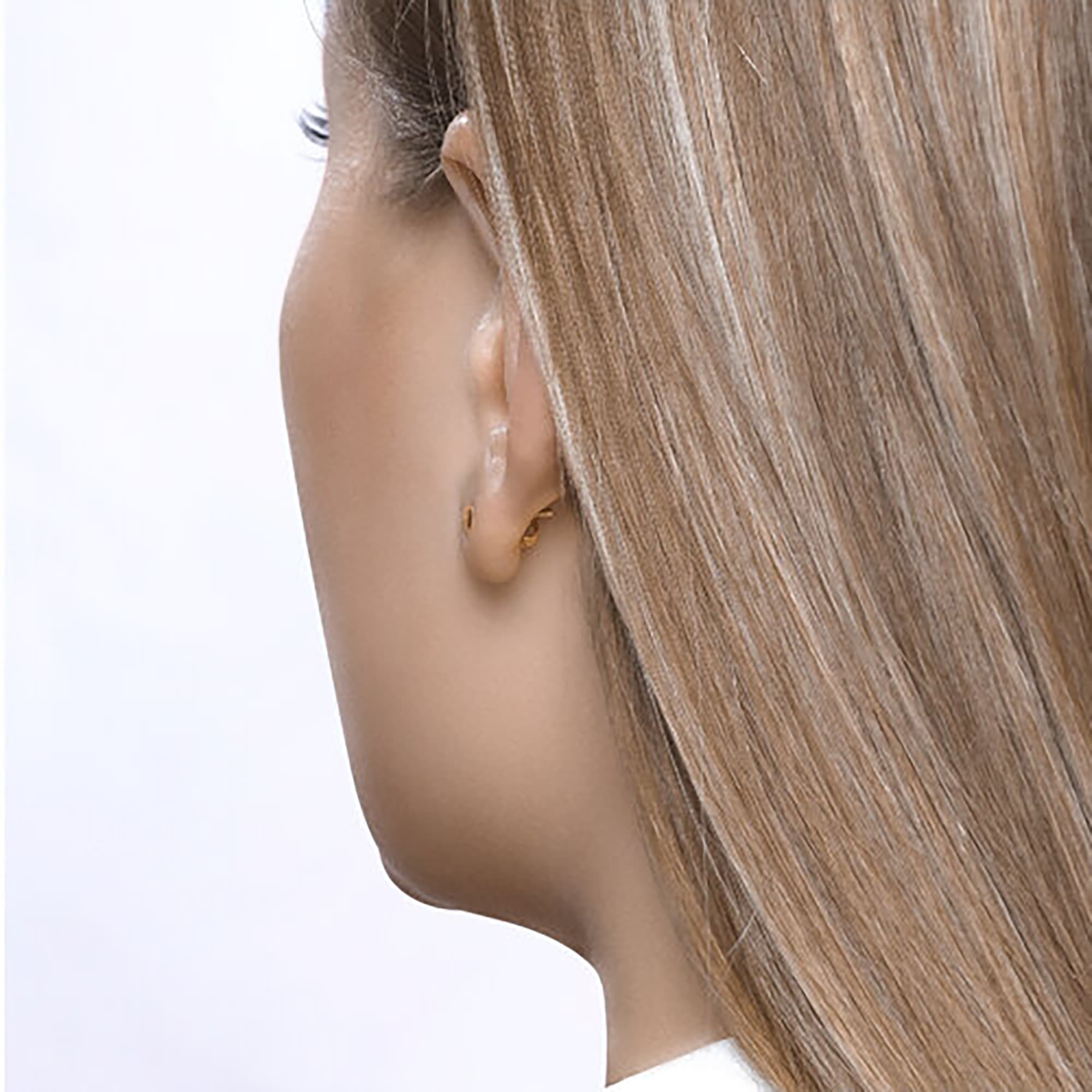 Серьги из золота 585 пробы с фианитом SOKOLOV 027239 Золото 585 пр.