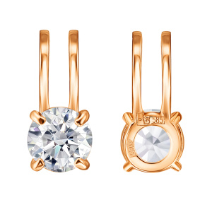 Кулон из золота 585 пробы с фианитом ГОЛДЕН ГЛОБ ПдЛКруг4.5мм/бцФ/з585