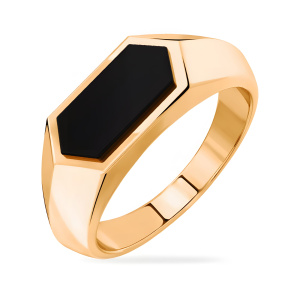 Печатка из золота 585 пробы с ониксом SANIS 08-540136