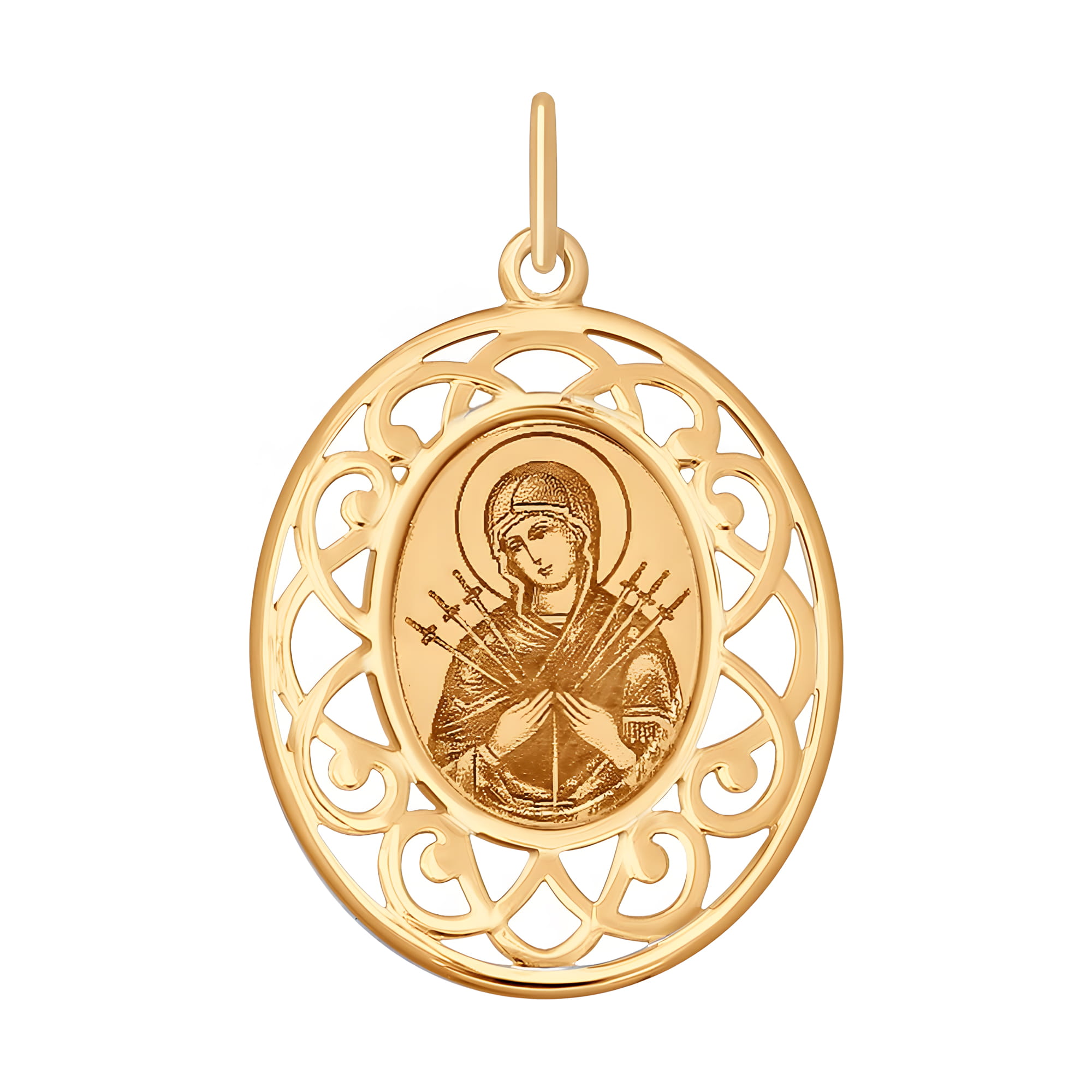 Кулон из золота 585 пробы SOKOLOV 104120 