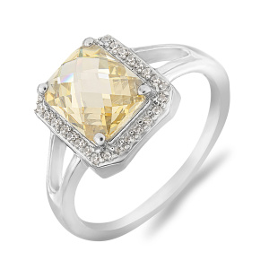 Кольцо из серебра 925 пробы с цирконием EVORA 654013