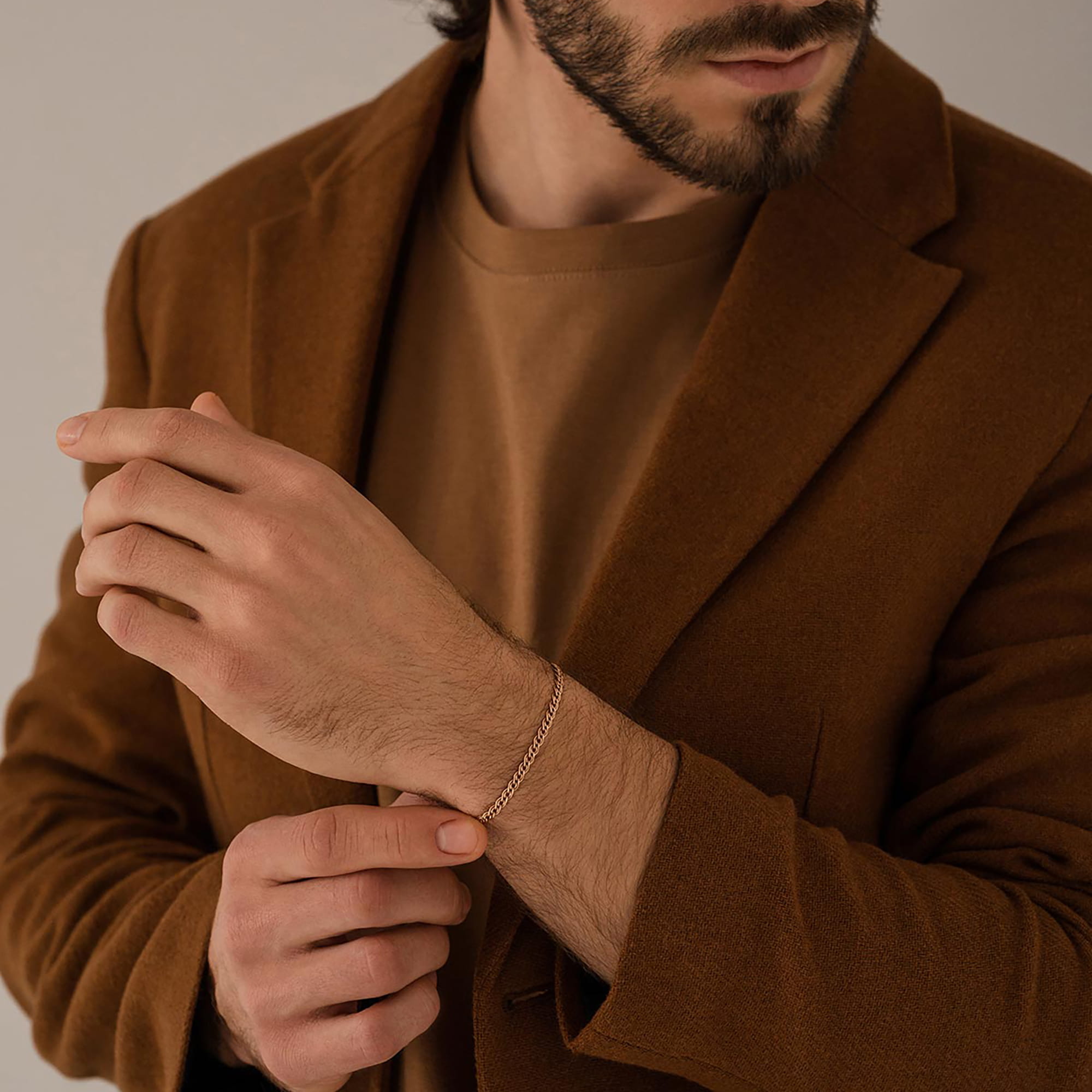 Браслет из золота 585 пробы KRASTSVETMET НБ 12-200 d.0.60 Золото 585 пр.