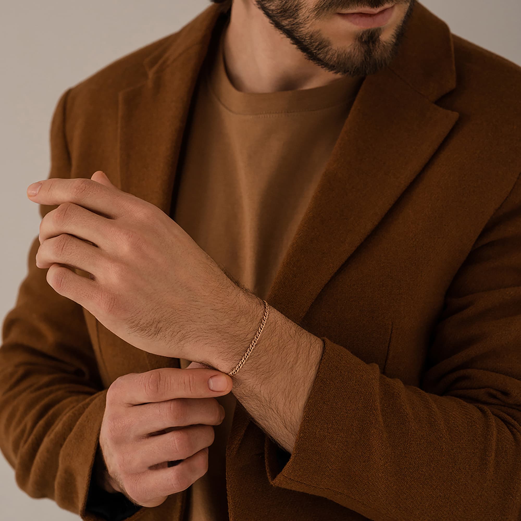 Браслет из золота 585 пробы KRASTSVETMET НБ 12-200ПГ d.0.60 Золото 585 пр.