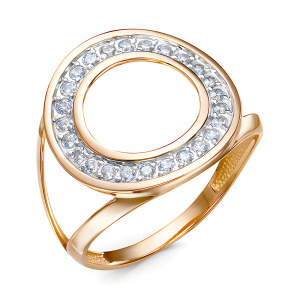 Кольцо из золота 585 пробы с фианитом DEL'TA 1102739