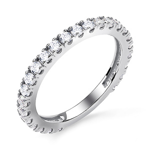 Кольцо из серебра 925 пробы с фианитом АЛМАЗ-ХОЛДИНГ 320700F979