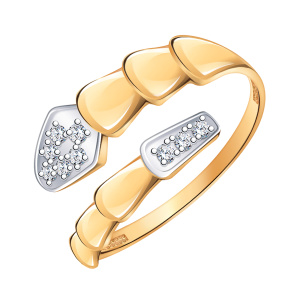 Кольцо из золота 585 пробы с фианитом ATOLL 10967