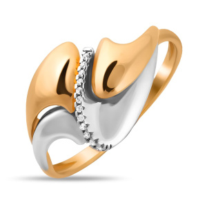 Кольцо из золота 585 пробы с фианитом SANIS 01-115006