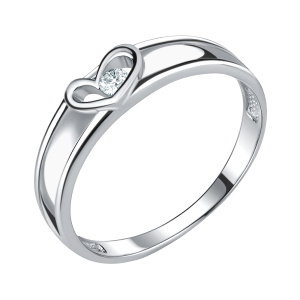 Кольцо из серебра 925 пробы с фианитом TALANT 20-72-0001-23262