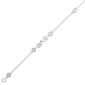 Браслет из серебра 925 пробы с цирконием VERONA Sc00771r