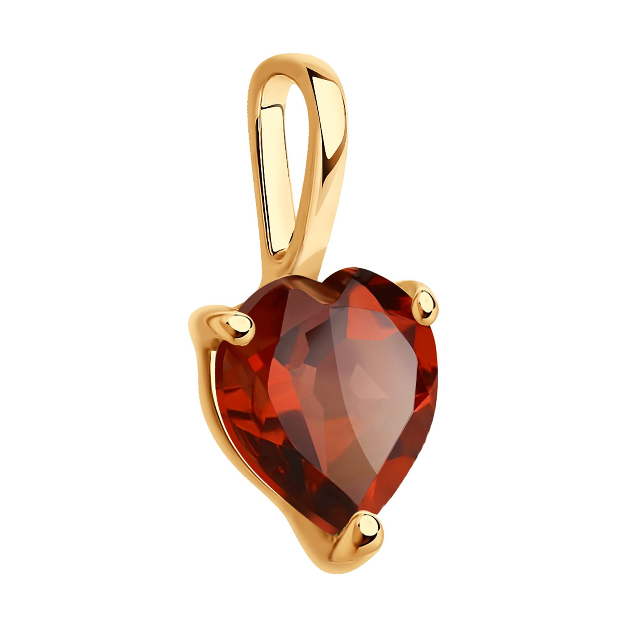 Кулон из золота 585 пробы с гранатом SOKOLOV 732209 Золото 585 пр.