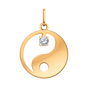 Кулон из золота 585 пробы с фианитом ATOLL 50229