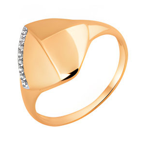 Кольцо из золота 585 пробы с фианитом SVETLOV 11-1563-11-01