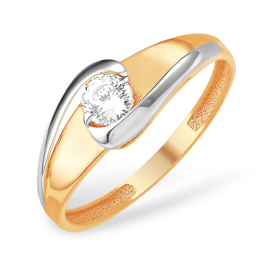 Кольцо из золота 585 пробы с бриллианитом EFREMOV К13219800