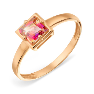 Кольцо из золота 585 пробы с ситаллом KARATOV Т10201А407-01