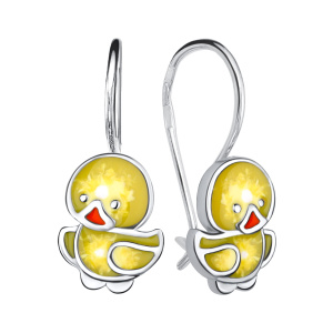 Серьги из серебра 925 пробы с эмалью TALANT 13-79-0000-27974