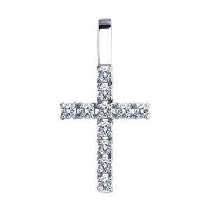 Кулон из золота 585 пробы с фианитом SOKOLOV 52-130-01652-1