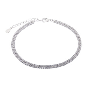 Браслет из серебра 925 пробы с кубическим цирконием МАСТЕР КЛИО 22Б135045