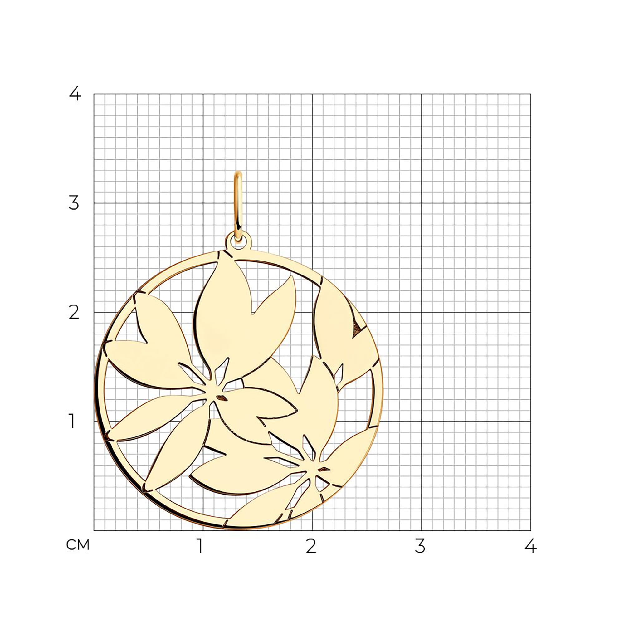 Кулон из золота 585 пробы SOKOLOV 036459 Золото 585 пр.