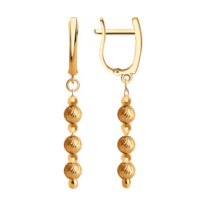 Серьги из золота 585 пробы SOKOLOV 028851