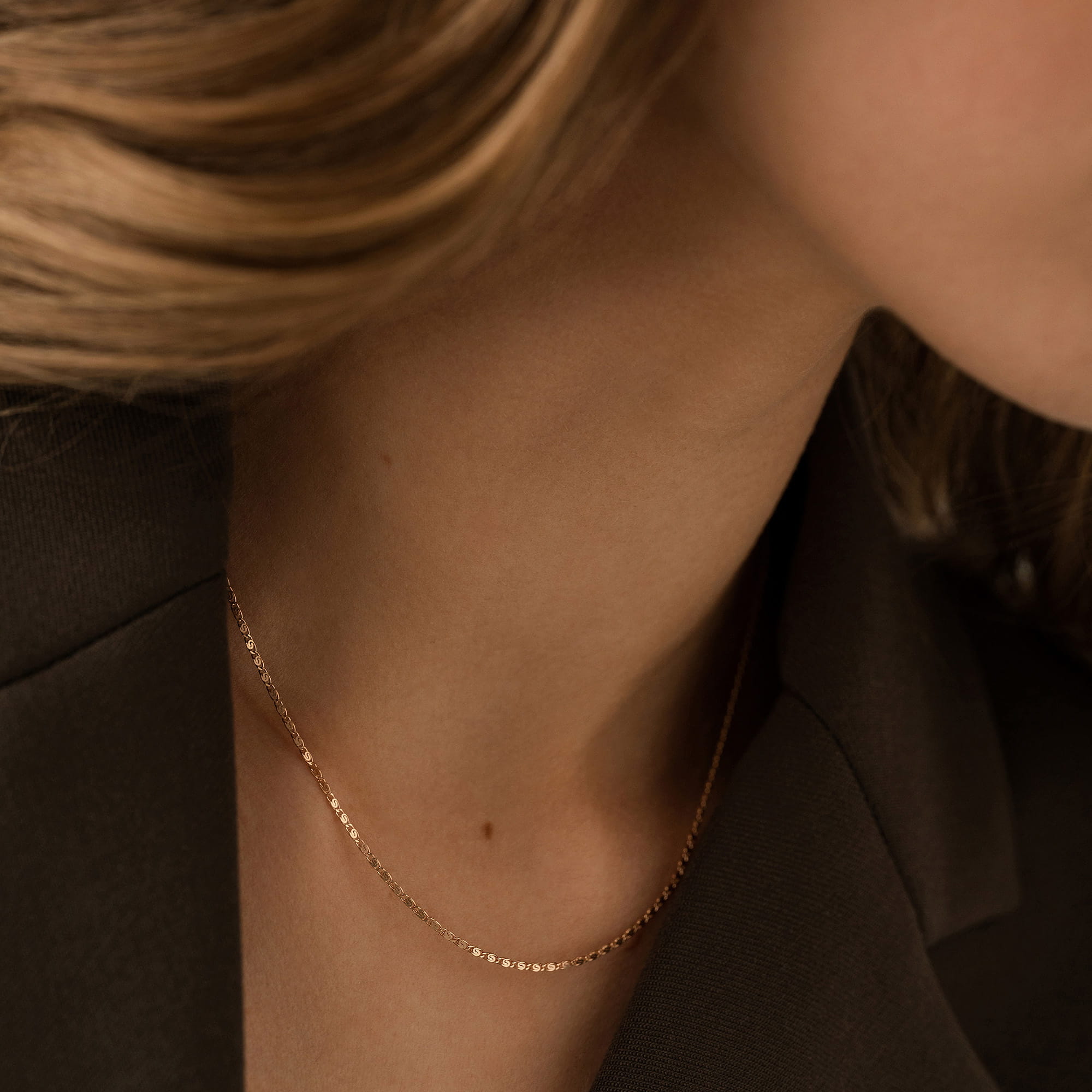 Цепь из золота 585 пробы KRASTSVETMET НЦ 12-046 d.0.30 Золото 585 пр.