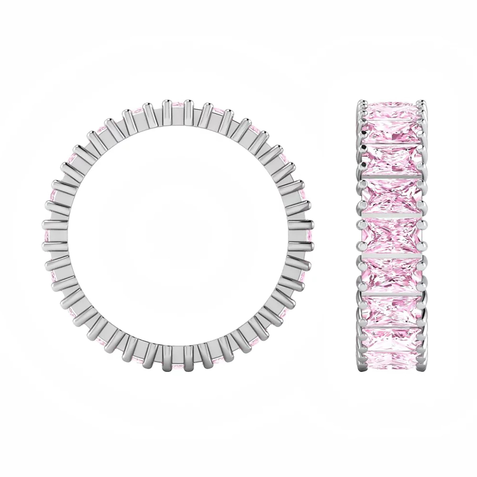 Кольцо из серебра 925 пробы с фианитом COUPLE STUDIO 10105155_Baguette Серебро 925 пр.