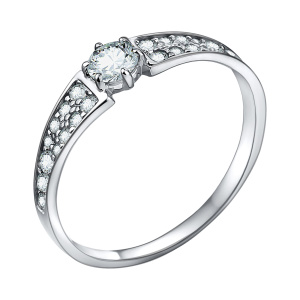 Кольцо из серебра 925 пробы с фианитом TALANT 20-72-0001-10438