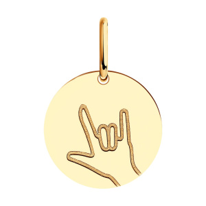 Кулон из золота 585 пробы SOKOLOV 51-130-01321-1