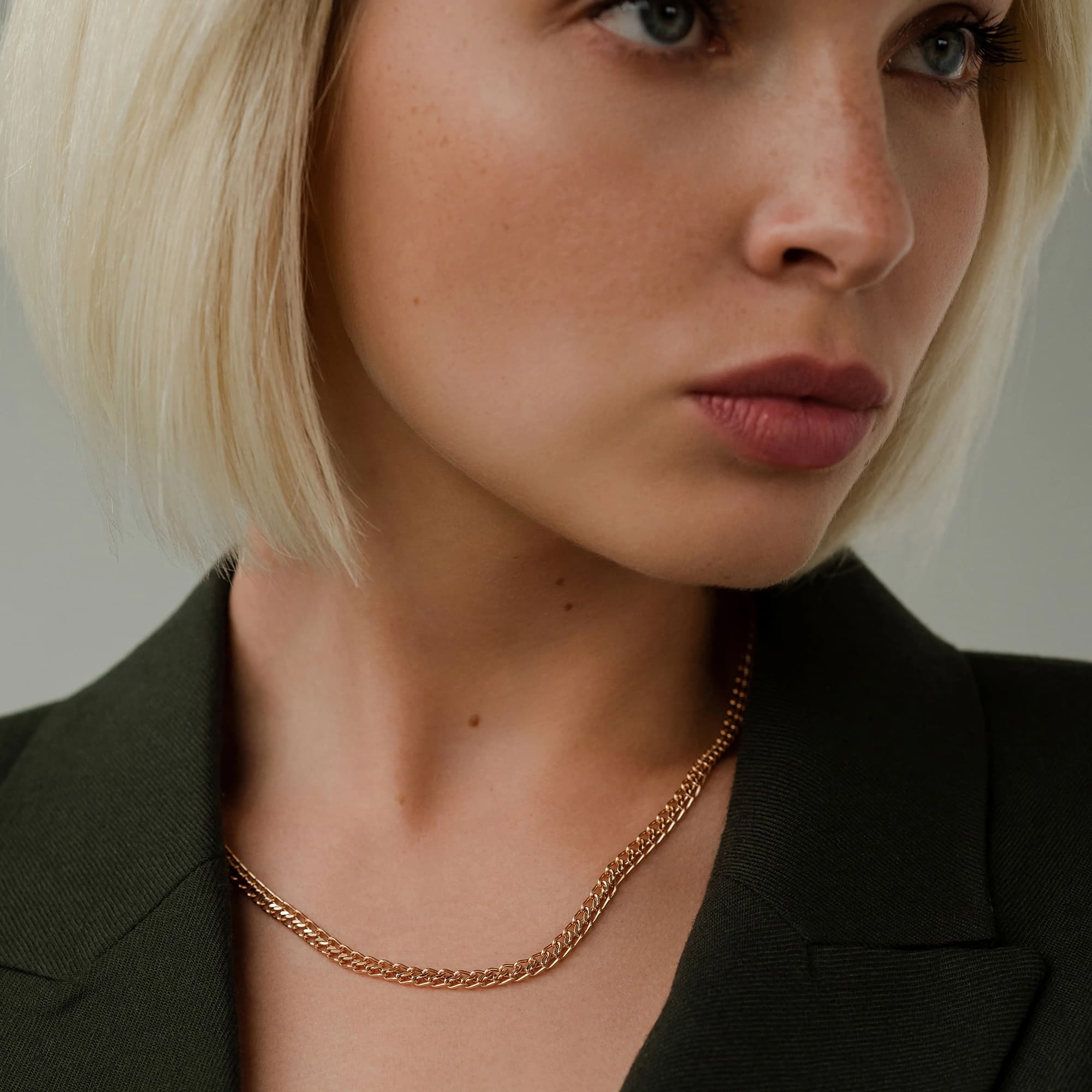 Цепь из золота 585 пробы KRASTSVETMET НЦ 12-320ПГ d.0.70 