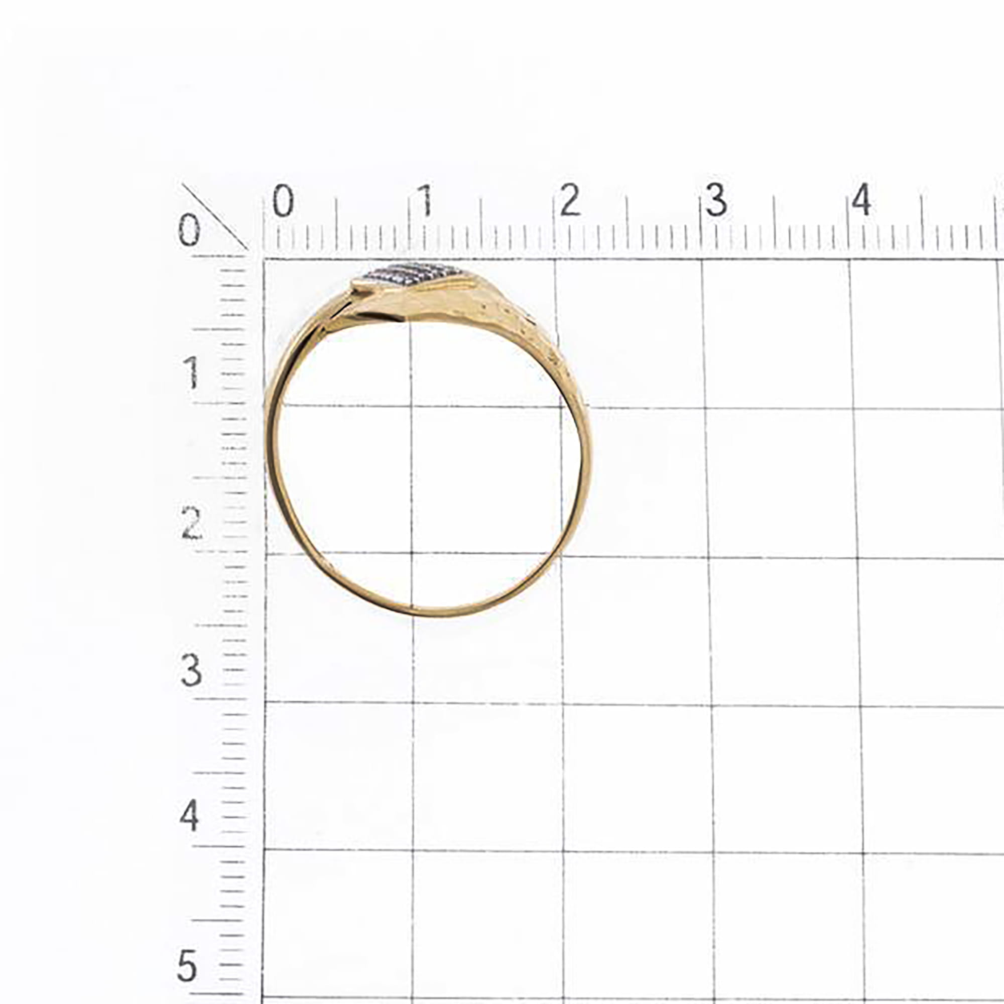 Кольцо из золота 585 пробы с фианитом KARATOV Т147618962 Золото 585 пр.