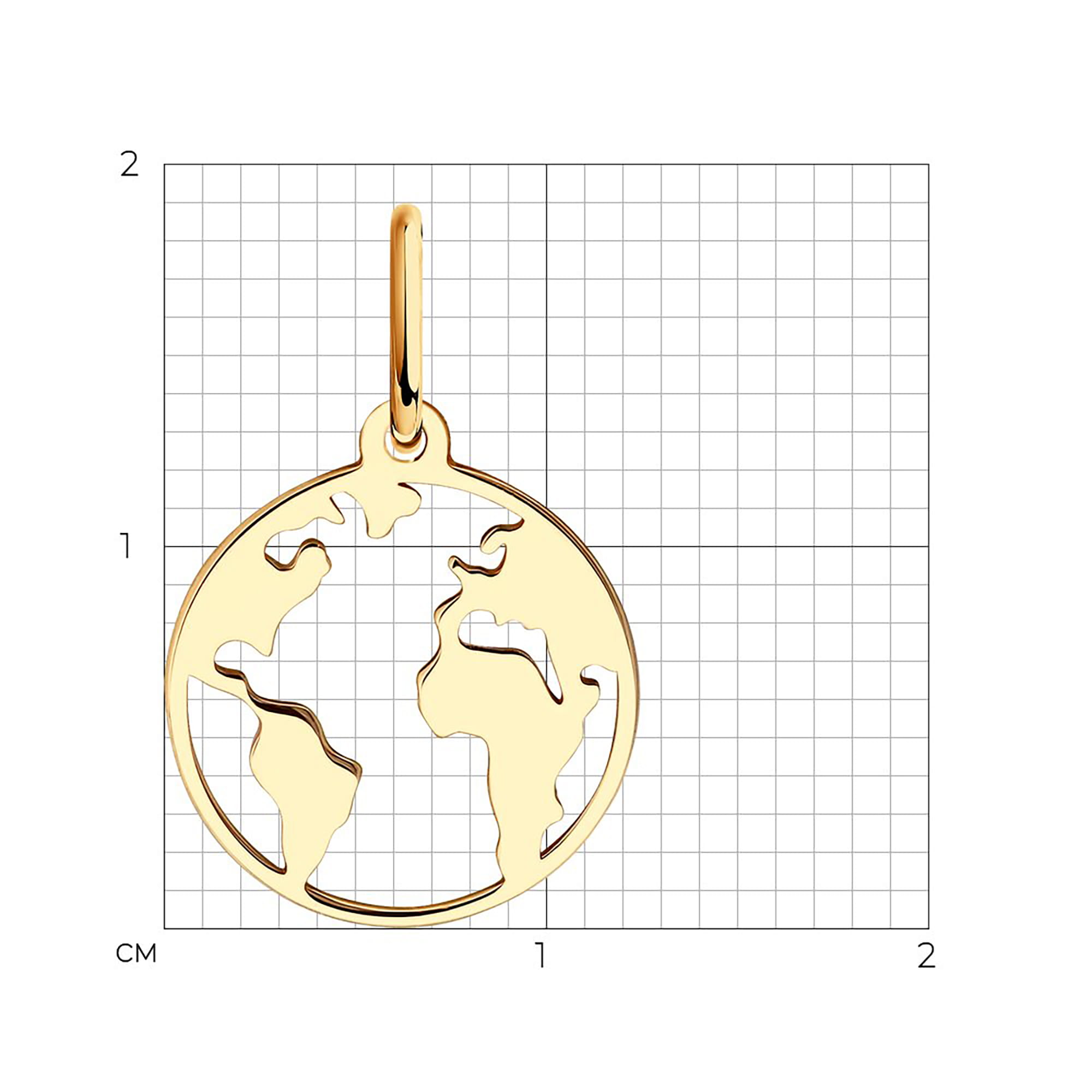 Кулон из золота 585 пробы SOKOLOV 51-130-01207-1 