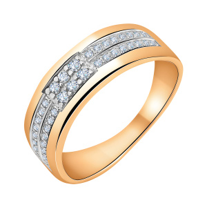 Кольцо из золота 585 пробы с фианитом SVETLOV 11-1721-11-01