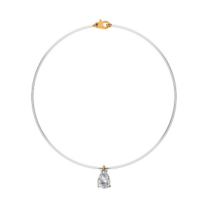 Колье из золота 585 пробы с фианитом SANIS 01-817035