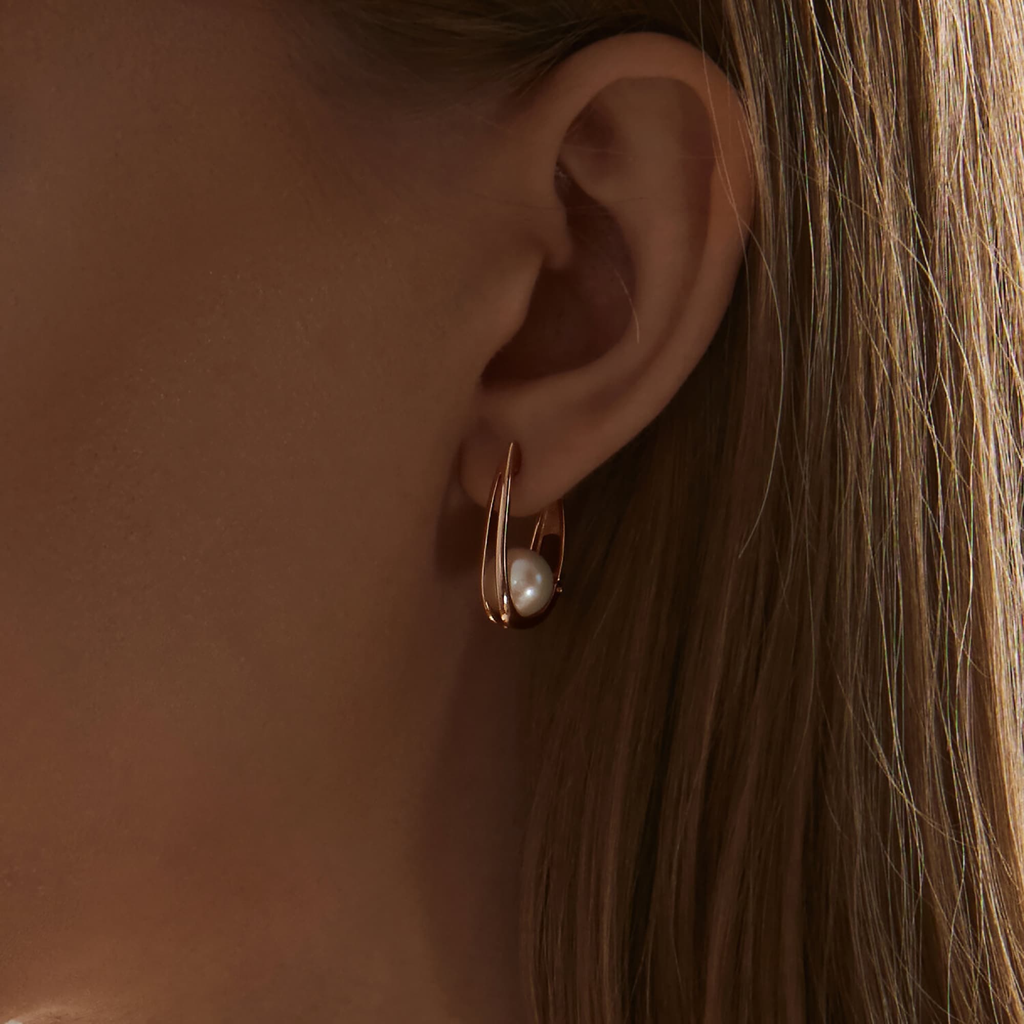 Серьги из золота 585 пробы с жемчугом SOKOLOV 792219 Золото 585 пр.