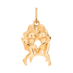 Кулон из золота 585 пробы ATOLL 5263/близнецы