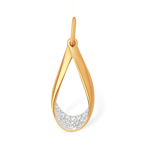 Кулон из золота 585 пробы с фианитом EFREMOV П13211871