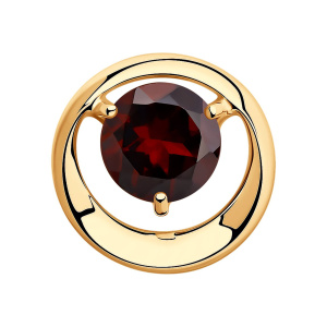 Кулон из золота 585 пробы с гранатом SOKOLOV 731348
