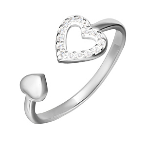 Кольцо из серебра 925 пробы с фианитом АЗУРИТ 33-16006