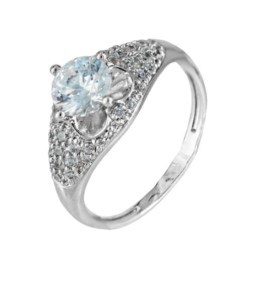 Кольцо из серебра 925 пробы с фианитом EFREMOV 1010010855-1