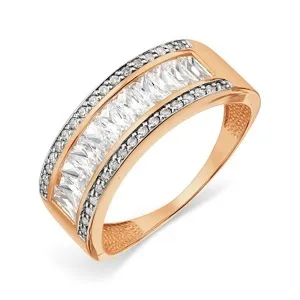 Кольцо из золота 585 пробы с кристаллом KARATOV Т142017995