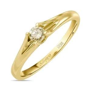 Кольцо из золота 585 пробы с бриллиантом MIUZ Diamonds RO1-SL06-015-G3